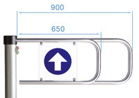 Створка длиной 650 мм для стойки калитки PERCo-WHD-05