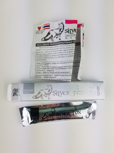 Возбуждающий порошок для женщин Silver Fox Серебряная лиса 1 шт
