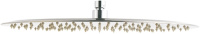 Верхний душ Aquanet AF301-84-RXL PASSION R, Ф400x2 мм, круг, нерж. полир. (242980)