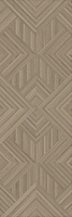 Керамическая плитка 40х120 Ламбро коричневый структура обрезной