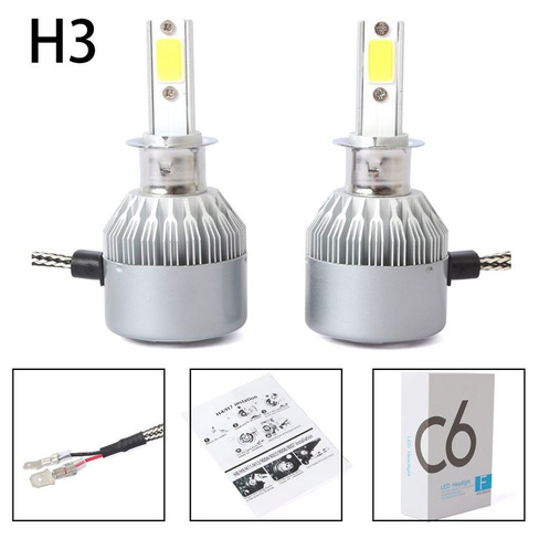 Лампы led н3 40w 3600lm 6000k c6