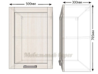 Кухонный навесной шкаф Лофт ШВ50