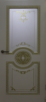Дверь межкомнатная Империя дверей Версаль эмаль слоновая кость остекленная