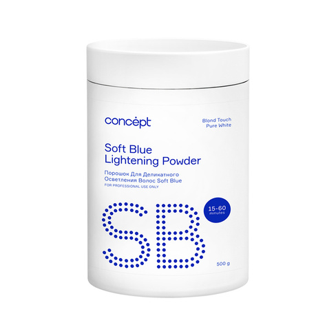 Порошок для осветления волос Soft Blue Lightening Powder (91322, 500 г) Concept (Россия)