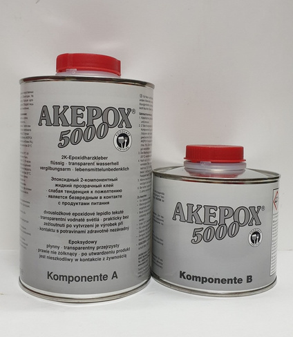 Клей эпоксидный жидкий прозрачный Akepox 5000, 1.5 кг