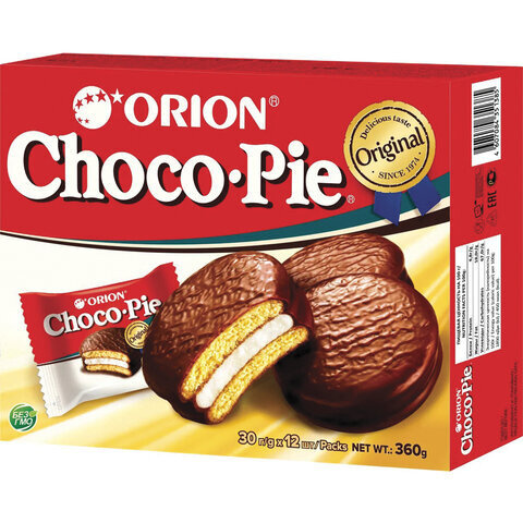 Печенье ORION Choco Pie Original 360 г 12 штук х 30 г О0000013014