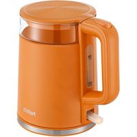Чайник электрический KitFort KT-6124-4, 2200Вт, оранжевый