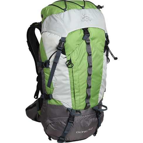 Туристический трекинговый рюкзак СПЛАВ BIONIC 50 л. (зеленый) Сплав