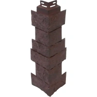Угол наружный FineBer Камень дикий цвет коричневый FINEBER Аксессуары для фасадных панелей