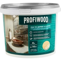 Лак для дерева и камня Profiwood 4.5 кг прозрачный PROFIWOOD None