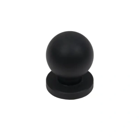 Ручка-кнопка мебельная GN35 цвет черный Без бренда