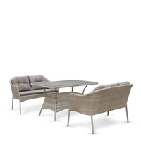 Комплект плетеной мебели с диванами T198C/S54C-W85 Latte AFINA GARDEN