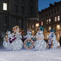 Городской Световой Оркестр снеговиков (5 фигур)