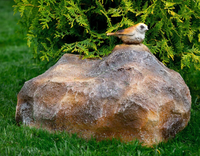 Крышка люка Камень с птичкой (F03132) HozOtdel