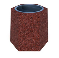 Урна бетонная Брест мини (Красно-серый гранит) HozOtdel
