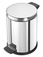 Ведро для мусора Hailo ProfiLine Solid M, 12 литров (Сталь (зеркальная))