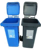 Контейнеры для раздельного сбора мусора 2 БАКА, 120 литров. HozOtdel