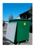 Контейнер для мусора квадратный на колесах 0,75 м/куб.. HozOtdel