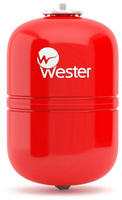 Расширительный бак WESTER для отопления красный 12L (до 5 бар, 3/4") Россия