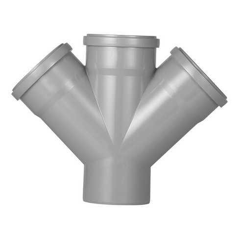 Крестовина 110-110-110-45 одноплоскостная канализац полипропил Синикон