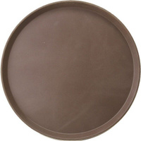 Поднос круглый прорезиненный d=27.5 см коричневый ProHotel bar 4080650