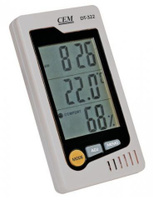 Термогигрометр с часами DT-322