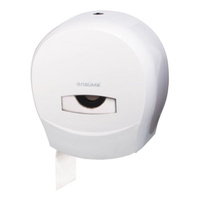 Диспенсер для туалетной бумаги ЛАЙМА PROFESSIONAL, малый, белый, бумага 124543, -545, -546, 126092, -093