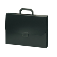 Портфель пластиковый BRAUBERG "Energy", А4, 256х330 мм, 6 отделений, черный