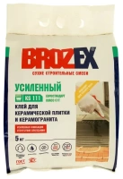 Клей для плитки BROZEX KS 111 УСИЛЕННЫЙ 5.0 кг ЗССС x 5/150