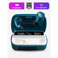 Беспроводные блютуз наушники с микрофоном TWS bluetooth 5.1 сенсорные М10 с функцией Power Bank игровые / на iPhone Andr