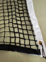Теннисная сетка TN-2-3 mm (12.7*1.05M) двойное плетение, толщина нити 3,5 мм металлический трос