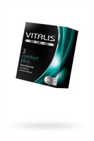 Презервативы Vitalis premium comfort plus анатомичные 18 см 5,3 см 3 шт