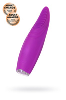 Клиторальный стимулятор с ресничками JOS ALICIA силикон фиолетовый 15 см