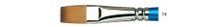 Кисть Winsor&Newton Cotman 555, синтетика, плоская №16, длинная ручка