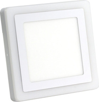 Накладной LED светильник "Квадрат с подсветкой" DLB Smart Buy IP20 SBLSq1-DLB-13-65K-O