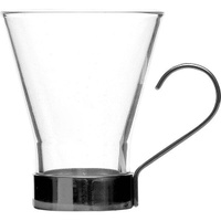 Чашка кофейная с металлическим подстаканником 110 мл Ypsilon Bormioli Rocco 3130597 4.304