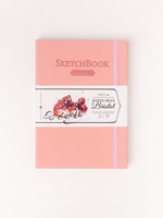 Скетчбук Малевичъ для графики и маркеров Bristol Touch, розовый, 180 г/м, А5 см, 50л