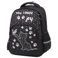 Рюкзак для учеников начальной и средней школы BRAUBERG SOFT "Joyful kitten" 228791