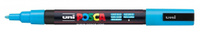 Маркер POSCA PC-3M, голубой, 0.9 - 1.3 мм, пулевидный наконечник