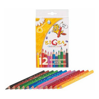 Набор цветных карандашей CretacoloR Bigba, 12 цветов, картонная коробка