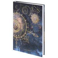 Ежедневник недатированный А5 (145х215 мм), ламинированная обложка с фольгой, 128 л., STAFF, "Astrology", 11351