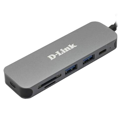 Концентратор USB HUB 2-port D-Link DUB-1325, серый