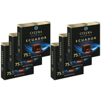 O Zera Шоколад в кубиках ECUADOR 75%, 90 г х 6 штук O'Zera