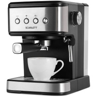 Кофеварка Scarlett SC-CM33022, рожковая, серебристый / черный