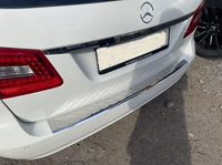 Накладка на задний бампер Carmos (сталь) Mercedes E-Сlass W211 2002-2009 SW