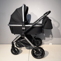 Детская коляска Luxmom 750 3 в 1 цвет черный
