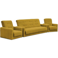 Комплект Fotodivan Милан (диван и два кресла) Бежевый 140