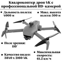 Квадрокоптер дрон ZLRC SG906 MAX2 Fly 4KM HD 4K с HD-камерой