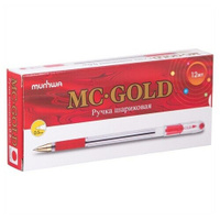 MunHwa Набор шариковых ручек MC Gold, 0.5 мм (BMC-01/02/03/04/09/10/12), 207859, 12 шт.