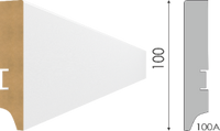 Плинтус МДФ 100А 2000х100х16 мм Кол-во в упак.: 12 шт. Вес упак.: 26,5 кг Объем упак.: 0,04556 м³